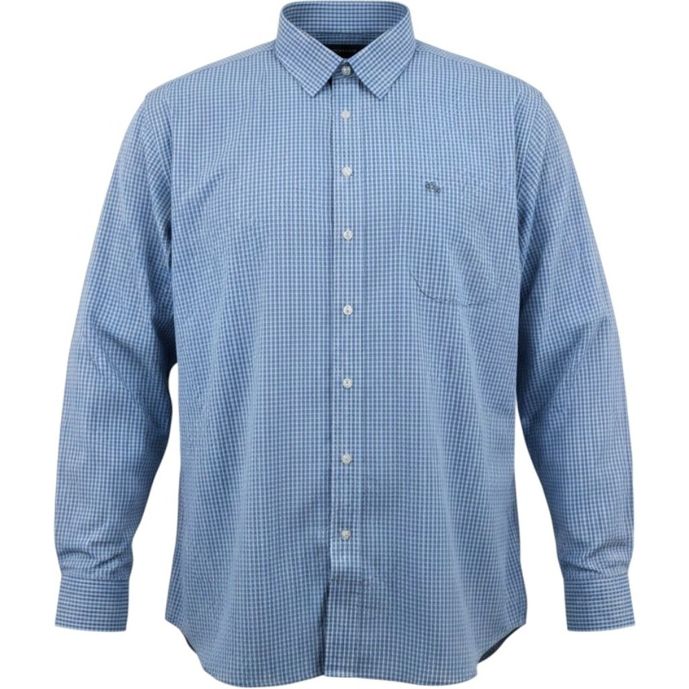 Stafford Button Down Shirt Mens XXL Blue Green Check Smart Tech Performance New